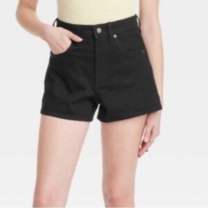 Universal Thread High-Rise 90s Cutoff Women's Black Denim Shorts